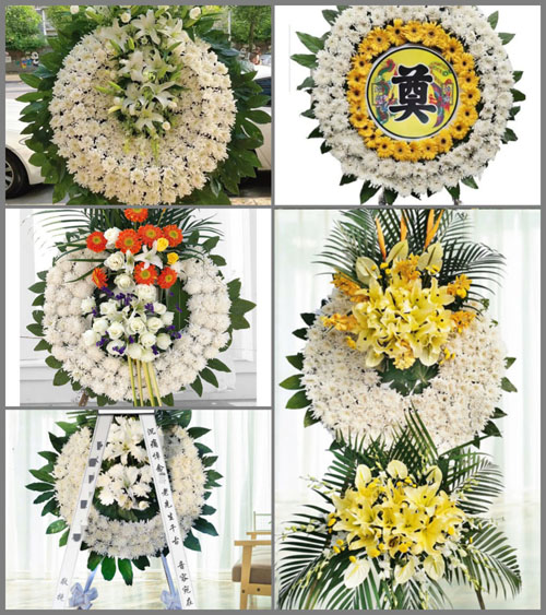 山东青岛黄岛区大场镇小营村花圈速递